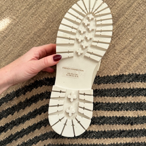 French Connection Tatiana Cream Loafers, Women's Size 6, NWOT - Picture 7 of 10